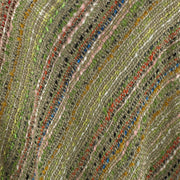 Stripe Crochet Poncho Long - Green
