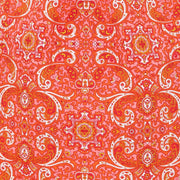 Shirred Super Top - Red Damask