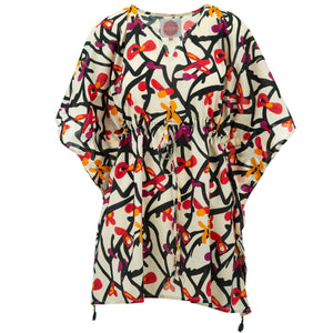 Dissimulation caftan de plage - jardin sauvage