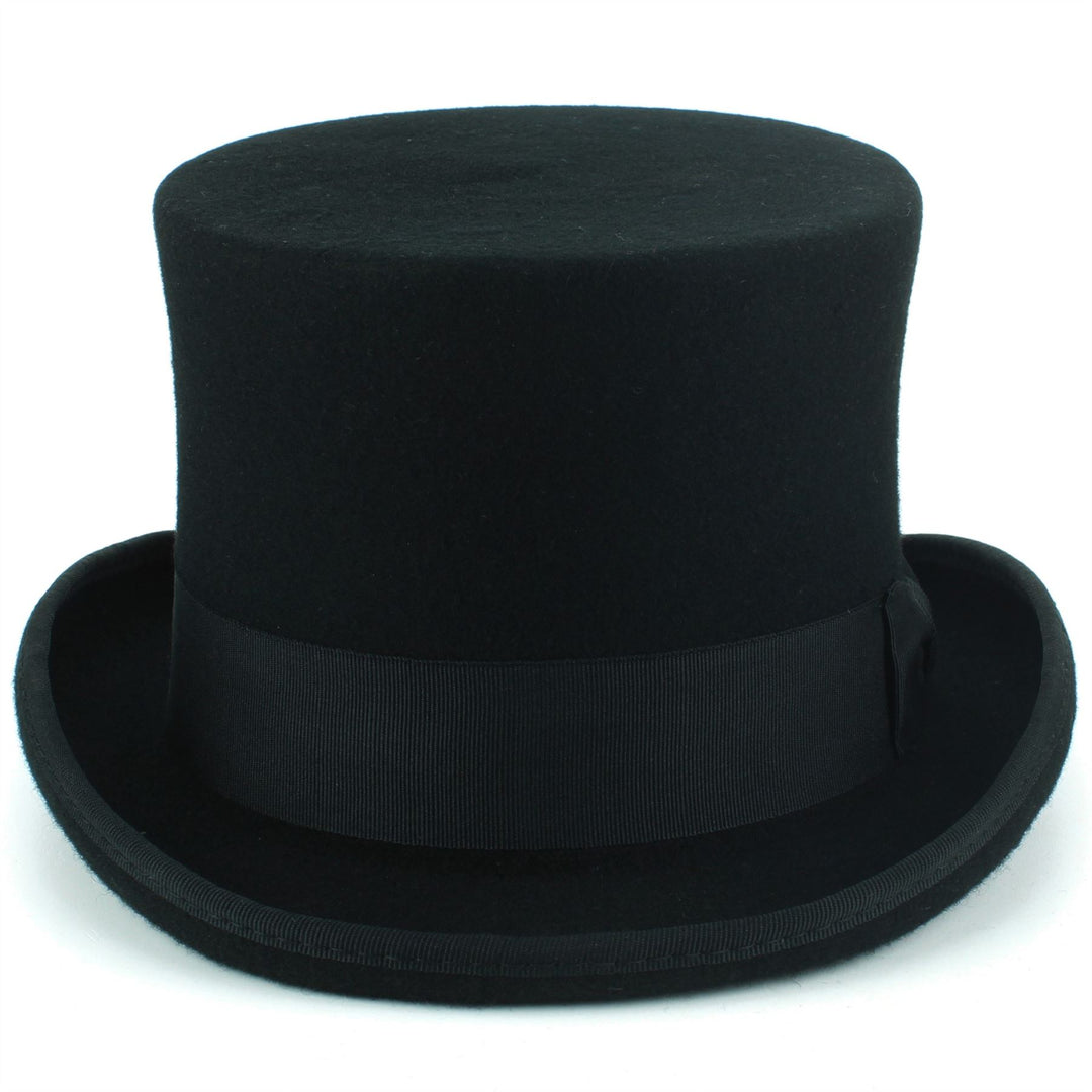 Wool Felt Top Hat - Black