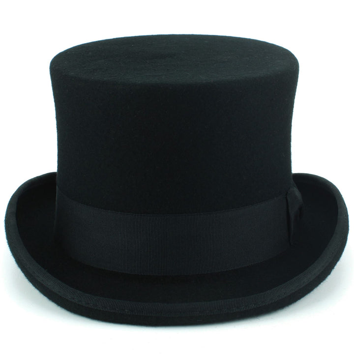 Wool Felt Top Hat - Black