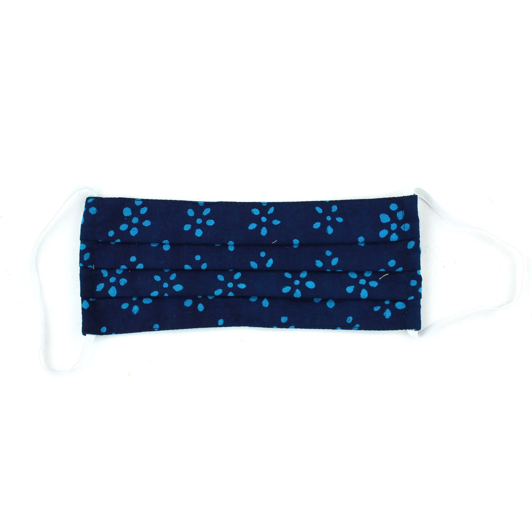100% Cotton Handmade Pleated Face-Mask