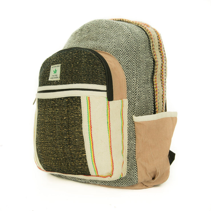 Handmade Natural Hemp Bag - Backpack