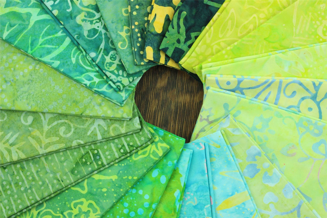 Fat Quarter - 20 Pieces of 19" x 20" Cotton Batik