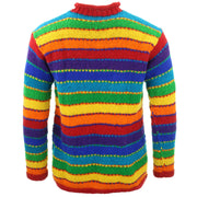 Hand Knitted Wool Jumper - Tik Tik Rainbow