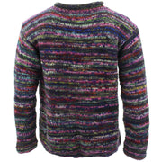 Chunky Wool Knit Jumper Space Dye - SD Purple Mix