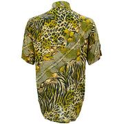 Regular Fit Short Sleeve Shirt - Jungle Menagerie - Gold