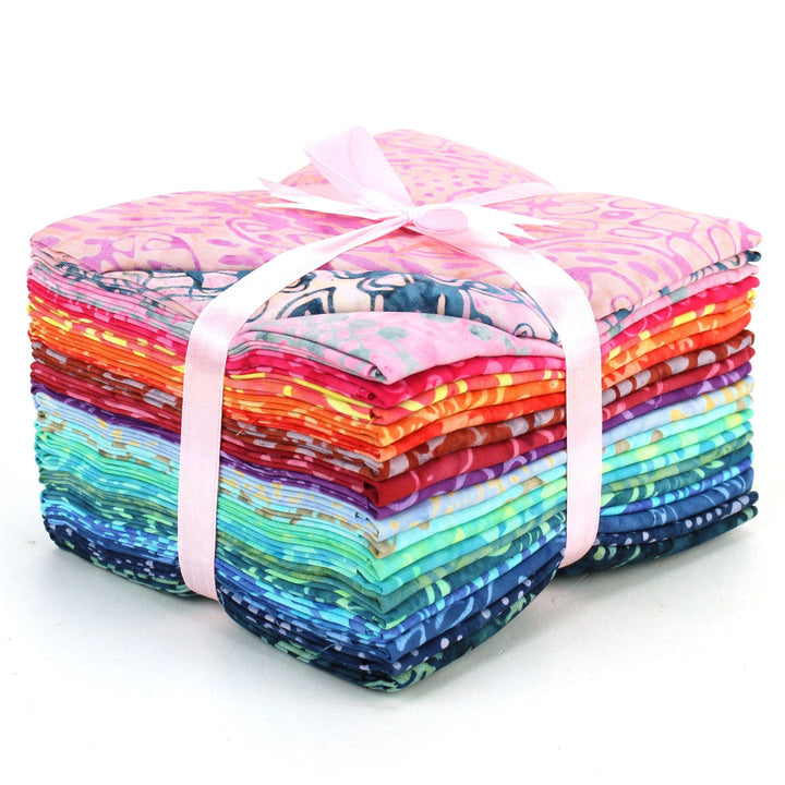 Fat Quarter - 20 Pieces of 19" x 20" Cotton Batik