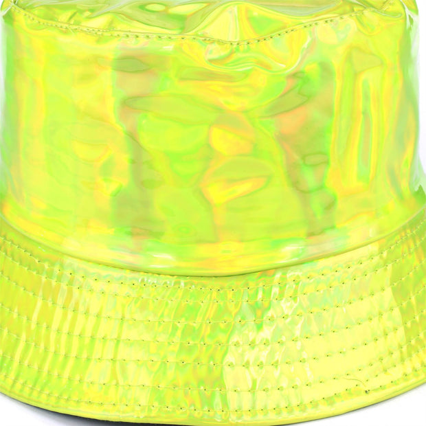 Holographic Bucket Hat - Shiny Green