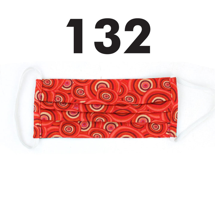 Handmade Pleated Cotton Face Mask - Pack of 5