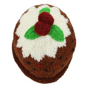 Wool Knit Christmas Pudding Hat