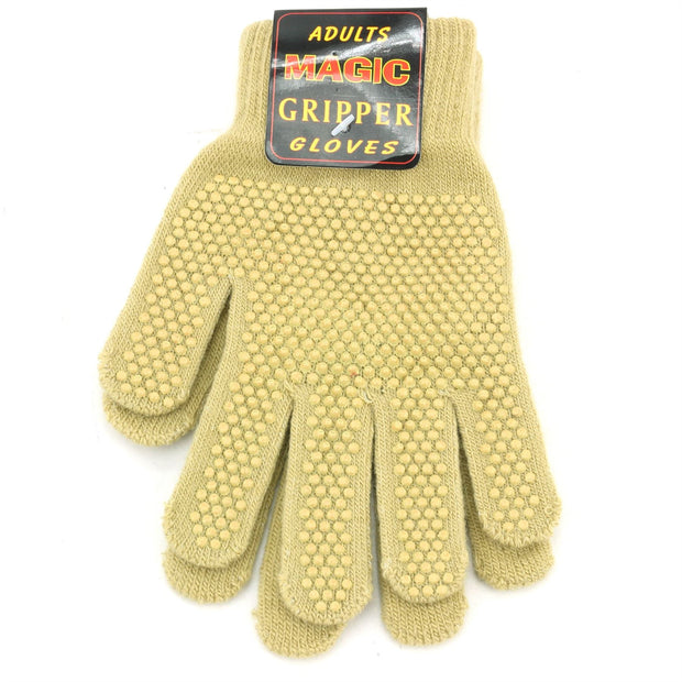 Adults Gripper Magic Gloves - Mustard
