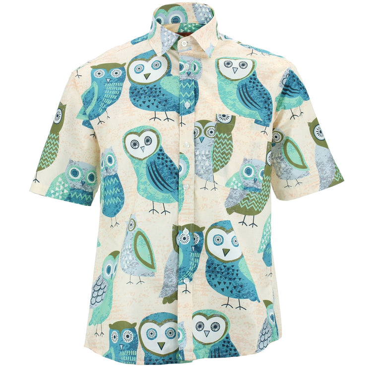 Regular Fit Short Sleeve Shirt - Owls