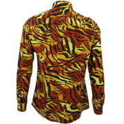 Slim Fit Long Sleeve Shirt - Tiger