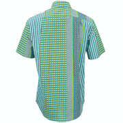 Regular Fit Short Sleeve Shirt - Abstract Strips