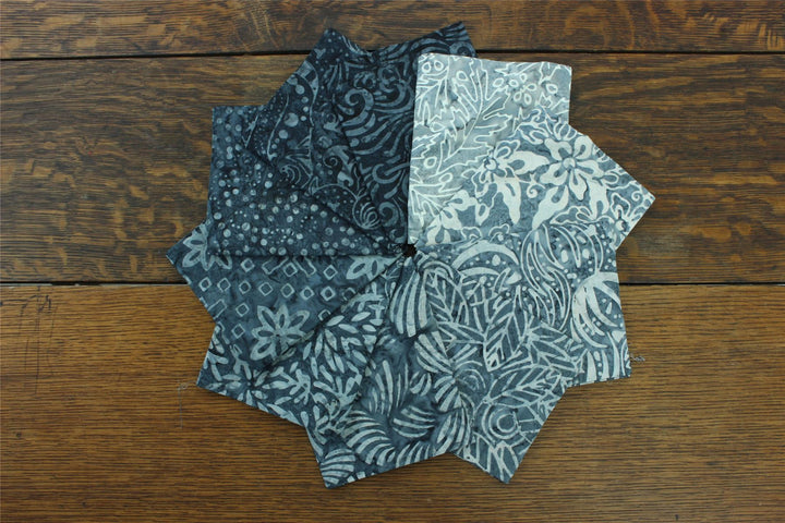 Fat Quarter - 10 Pieces of 19" x 20" Cotton Batik
