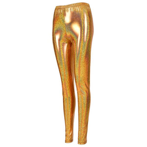 Shiny Leggings - Gold