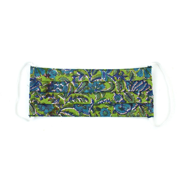 100% Cotton Handmade Pleated Face-Mask