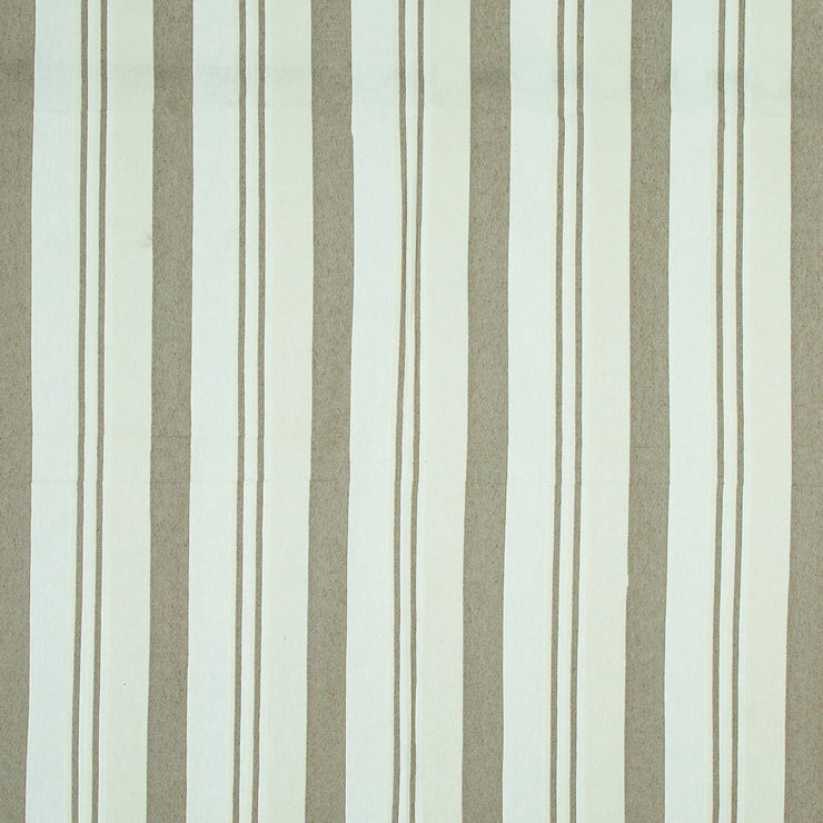 Large Cotton Stripe Blanket With Tassel Edging - Ivory