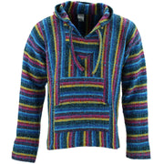 Mexican Baja Jerga Hoody - Blue Candy