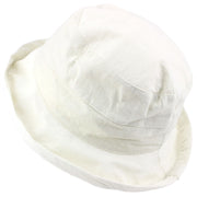 Ladies Linen Sun Hat - Off White