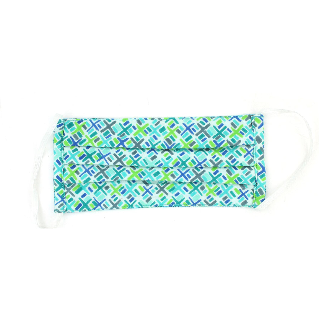 100% Cotton Handmade Pleated Face-Mask