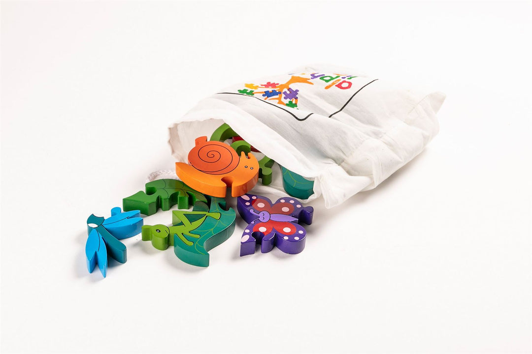 Handmade Wooden Jigsaw Puzzle - Creepy Crawlies