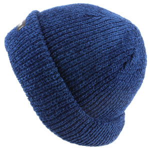 Bonnet en chenille avec doublure polaire - Bleu (Taille unique)