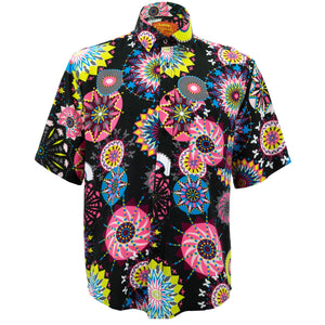 Kurzarmhemd mit normaler Passform – Carnival Susani – Schwarz