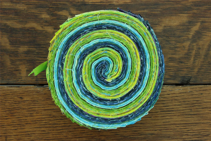 Jelly Roll - 40 Strips of 2.5" x 37" Cotton Batik