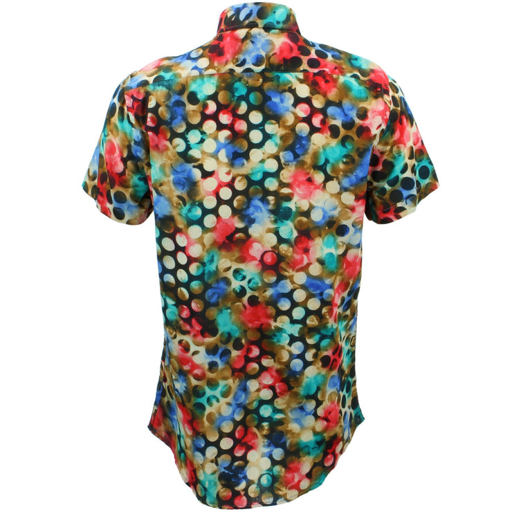Tailored Fit Short Sleeve Shirt - Nebula Dots