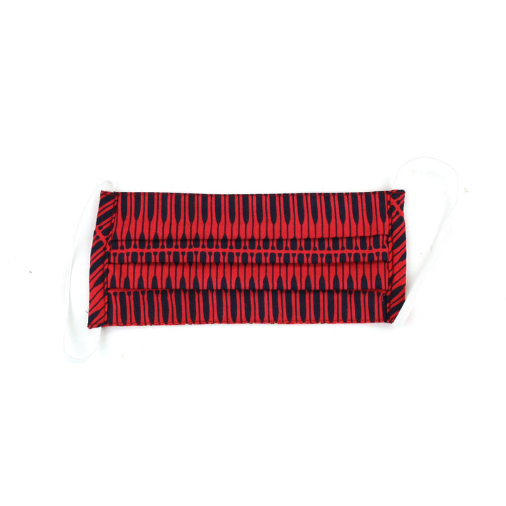 100% Cotton Handmade Pleated Face-Mask