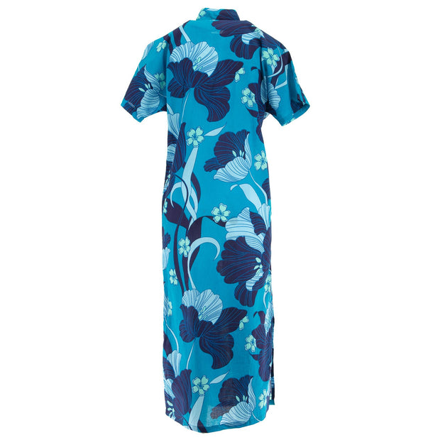 Mandarin Maxi Dress - Blue Dream