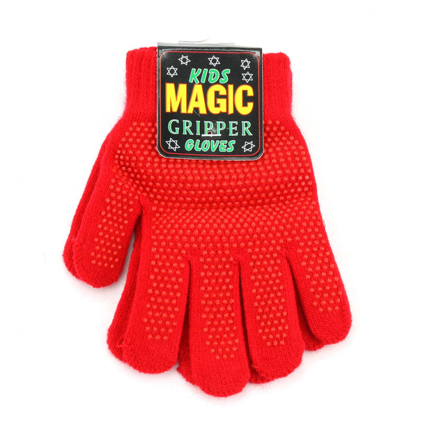 Magic Gloves Kids Gripper Stretchy Gloves - Red